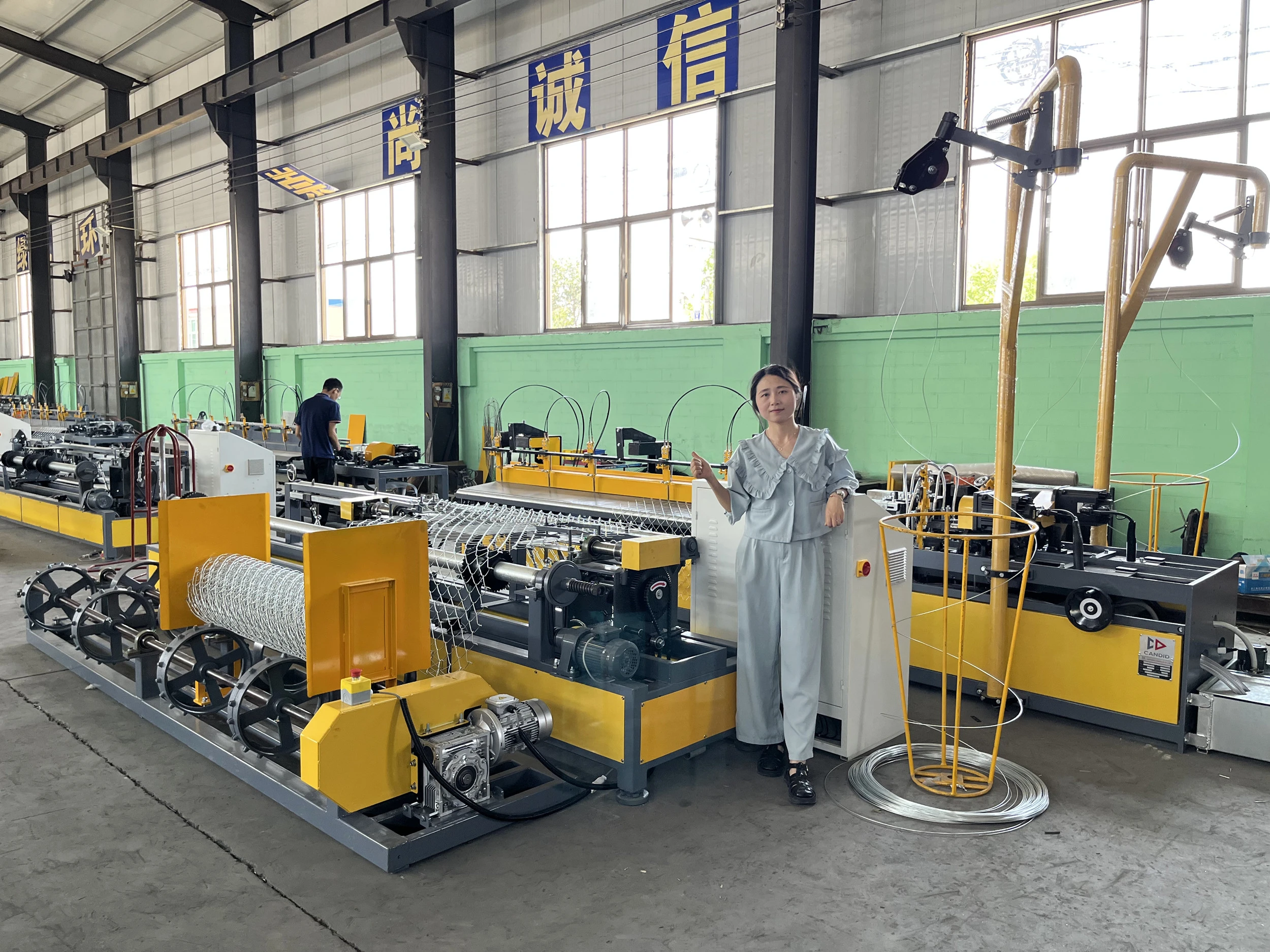 Double Wire Chain Link Fence Machine